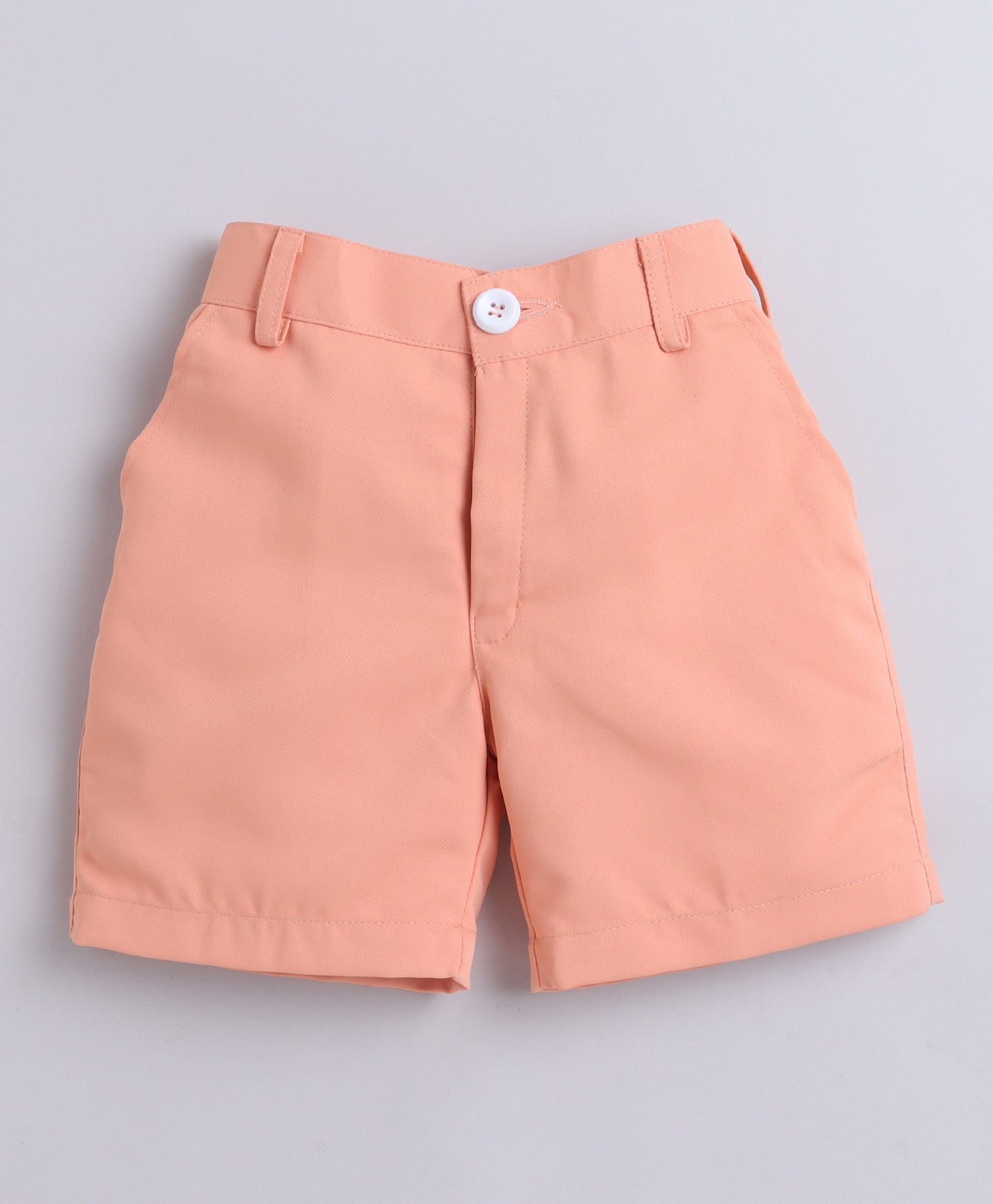 6036 Peach Shorts and Navy Blue Shirt