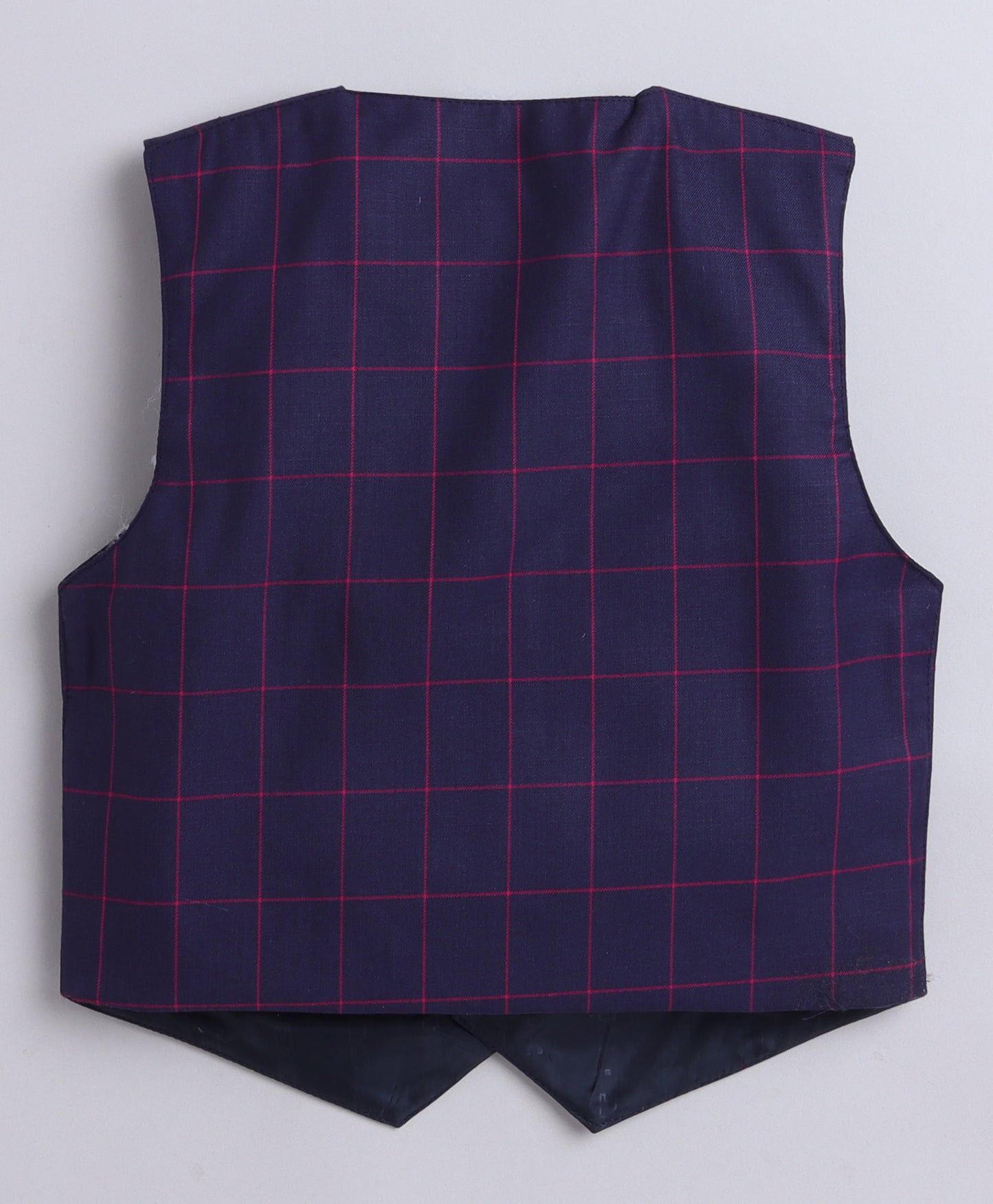 6032 Purple Checkered Coat Suit