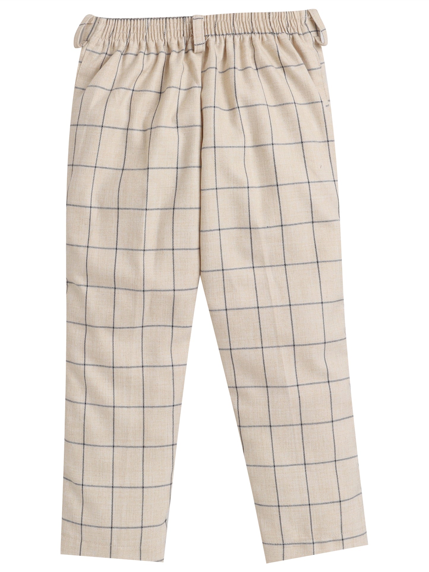 6007 Khakhi Checks Suspender Set