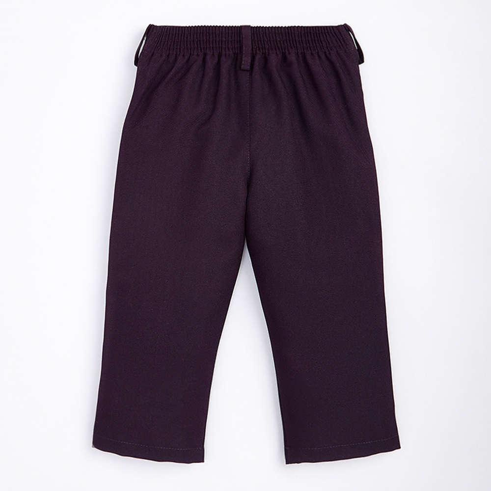 5007 Boys Burgundy Solid Blazer And Pantset