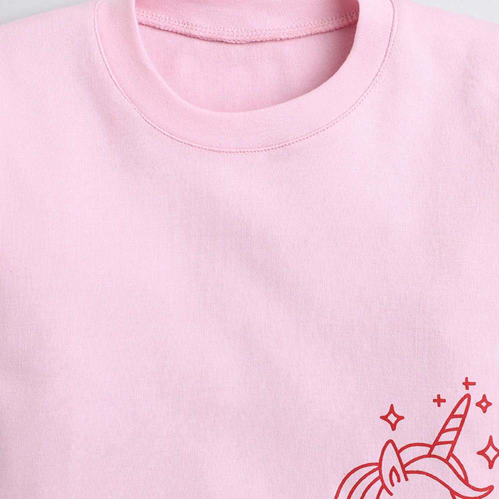 789P Pink Unicorn Short Set